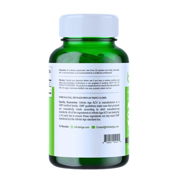 Cápsulas INFINITE AGE vinagre sidra manzana y cayena