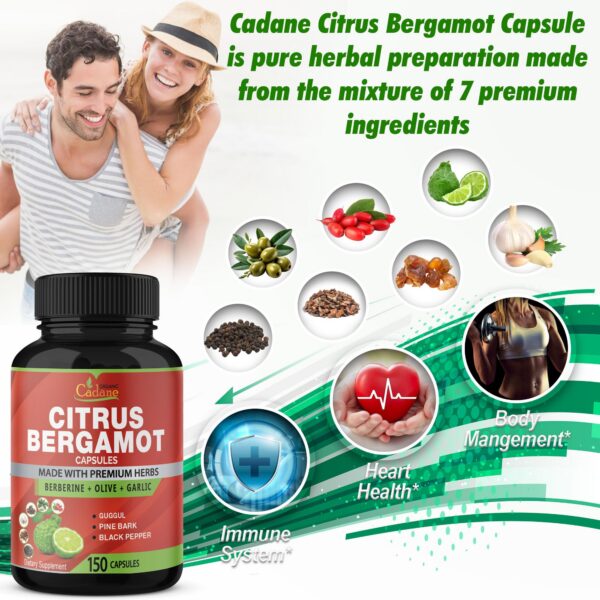 Cápsulas con ingredientes como berberina, ajo y corteza de pino