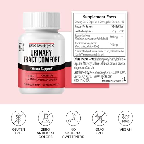 Cápsulas JungKwanJang apoyo tracto urinario 60 unidades
