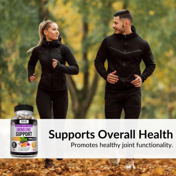 Cápsulas Kaya Naturals con saúco y cúrcuma para sistema inmune