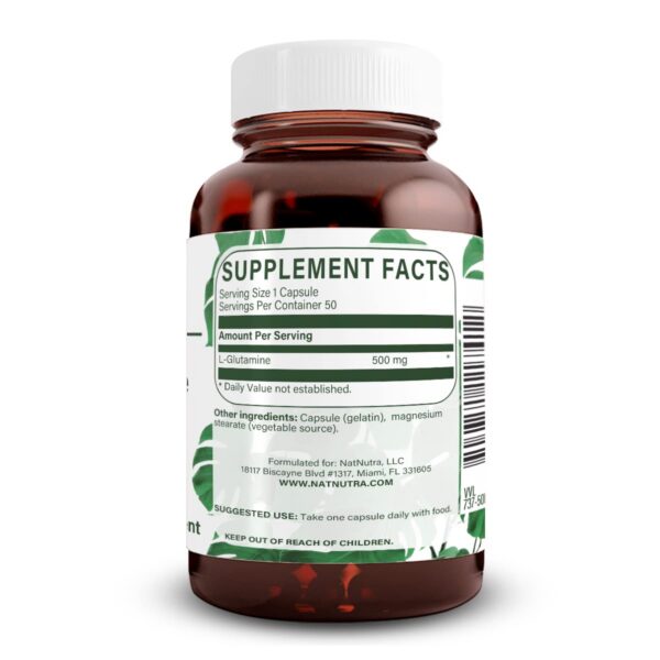 Capsulas l-glutamina 500 mg