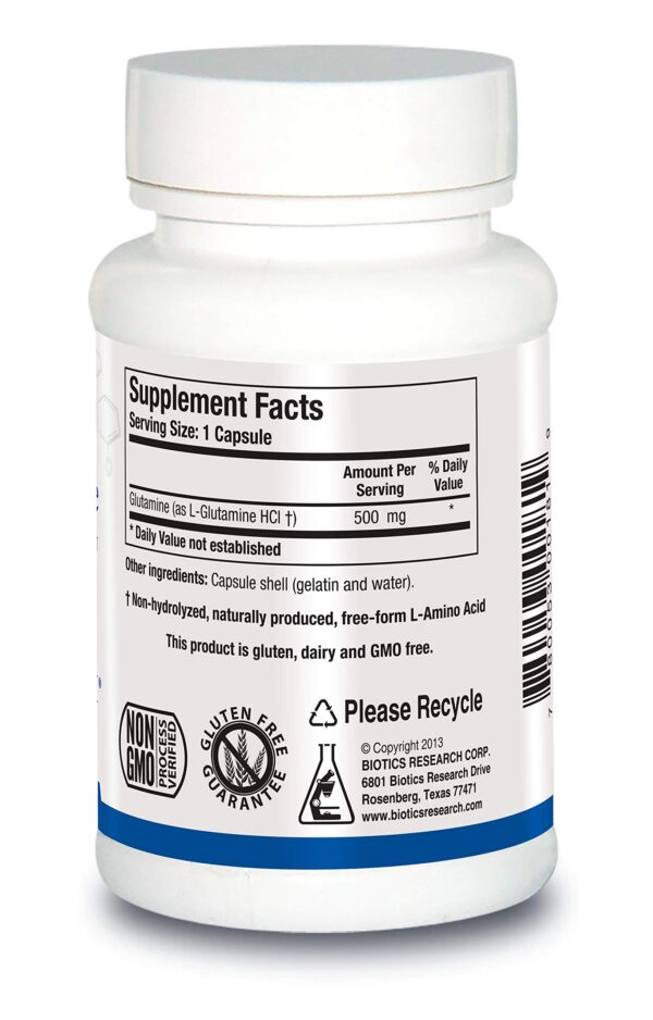 Version 1.0.0 Cápsulas L Glutamina soporte intestinal y muscular Biotics Research