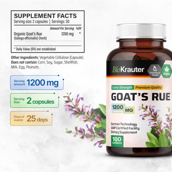 Cápsulas lactancia goats rue sin OGM 100 capsulas