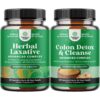 Version 1.0.0 Paquete cápsulas laxantes herbales con probióticos desintoxicante