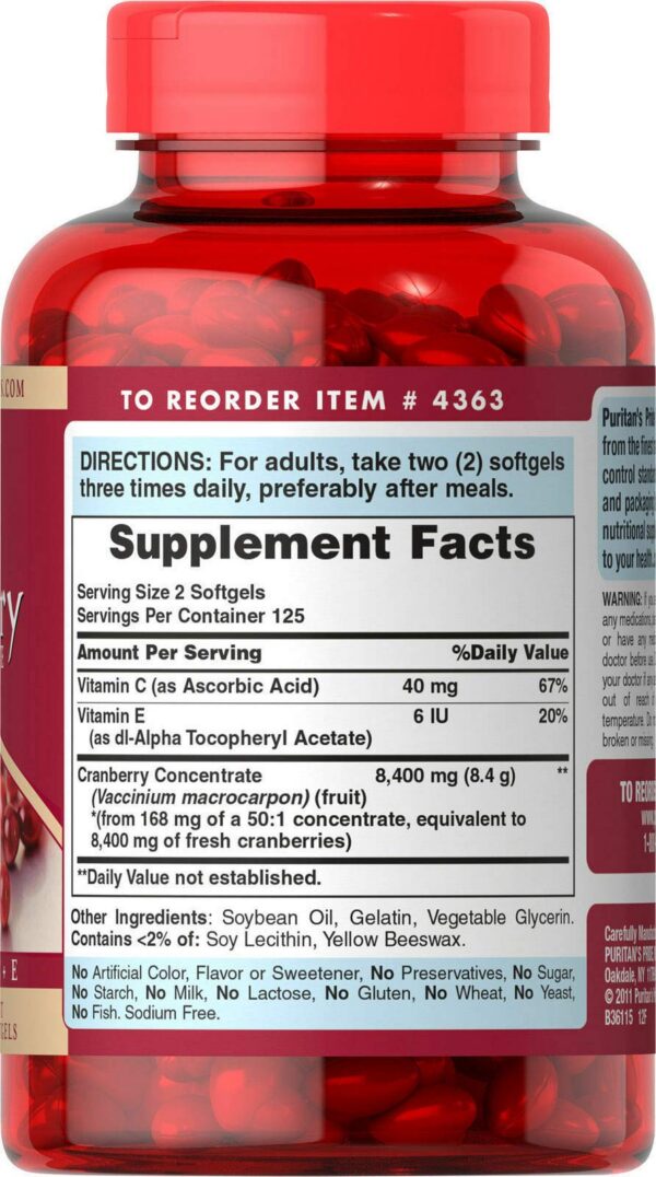 Version 1.0.0 Cápsulas de liberación rápida Puritan's Pride arándano y vitaminas