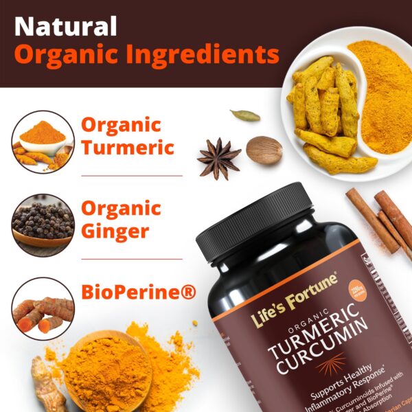 Cápsulas Life's Fortune cúrcuma con pimienta negra y jengibre