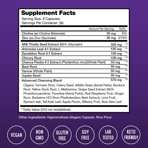 Cápsulas para limpieza hepática NutraChamps