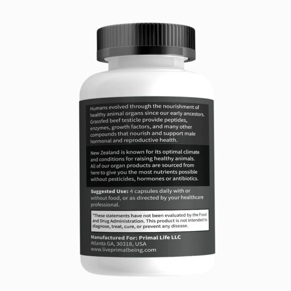 Version 1.0.0 Cápsulas liofilizadas de testículos de res