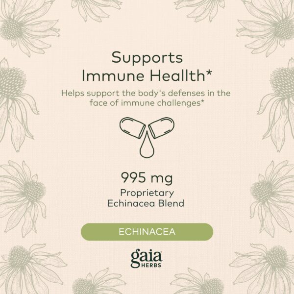 Version 1.0.0 Cápsulas líquidas Gaia Herbs Echinacea Supreme para sistema inmune