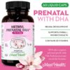 Cápsulas líquidas de Maxi Health vitaminas prenatales DHA