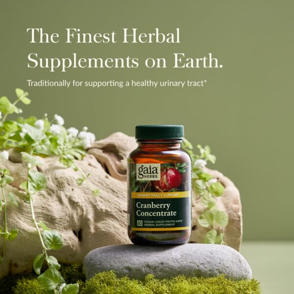 Cápsulas líquidas veganas Gaia Herbs concentrado de arándano