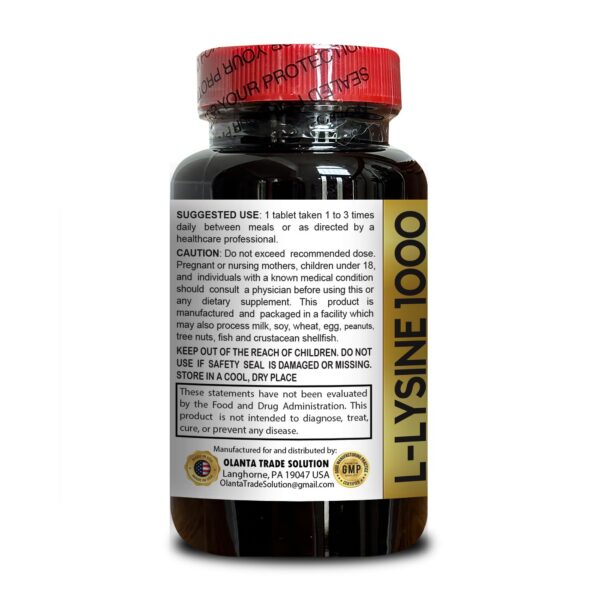 Frasco lisina y cápsulas