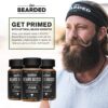 Frasco Live Bearded Beard Boost vitaminas para barba 90 días