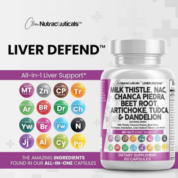 Cápsulas Liver Defend para salud hepática Clean Nutraceuticals