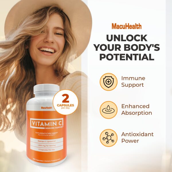 Cápsulas Macuhealth vitamina C liposomal