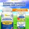 Cápsulas de magnesio para bienestar diario aSquared Nutrition