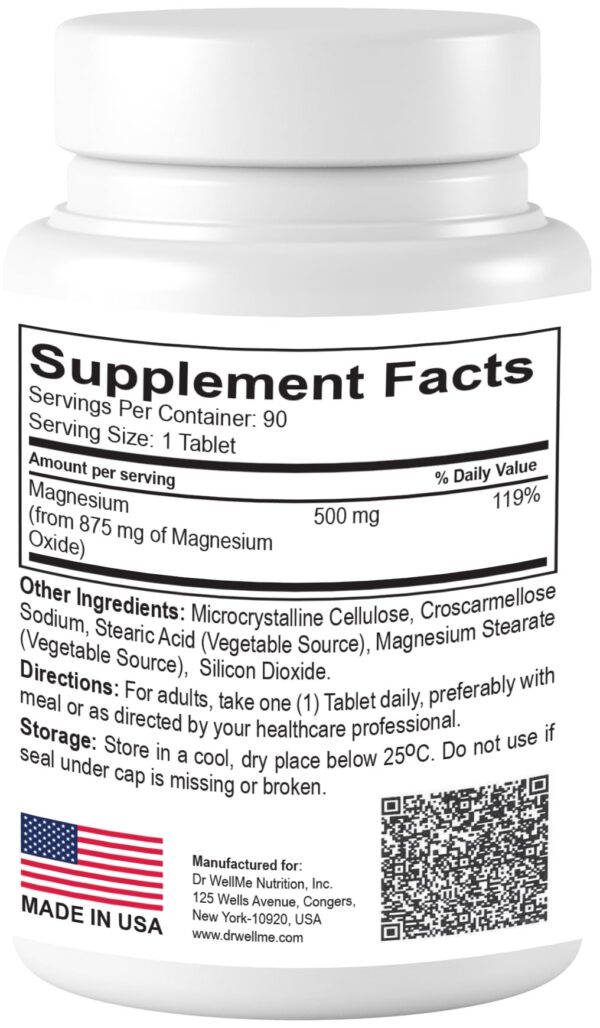 Tabletas de Magnesio Oxido 500 mg