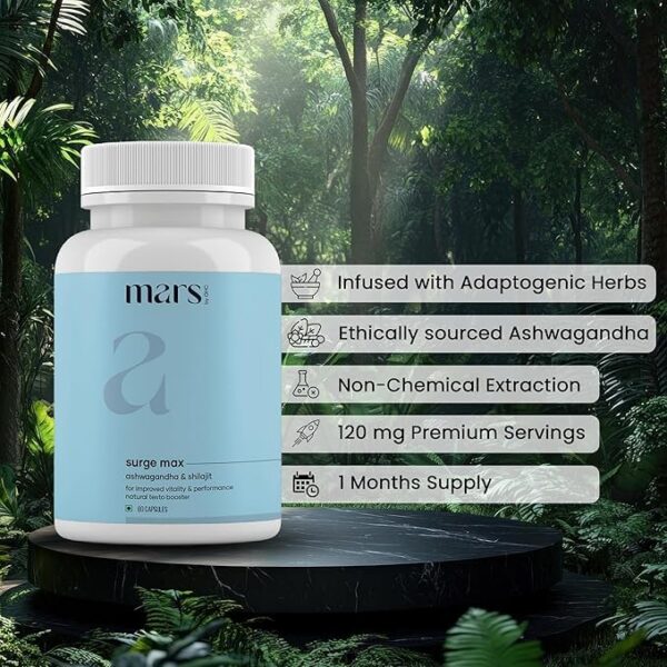 Version 1.0.0 Cápsulas Mars Surge Max apoyan energía y resistencia masculina
