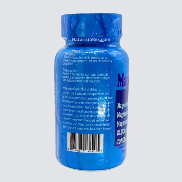 Cápsulas Maznatura glucosamina soporte articular natural amarillo