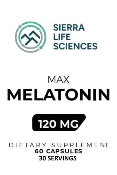 Cápsulas melatonina 120 mg SIERRA LIFE SCIENCES alta dosis