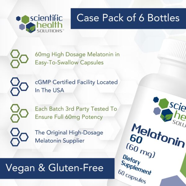 Cápsulas melatonina alta dosis veganas sin gluten