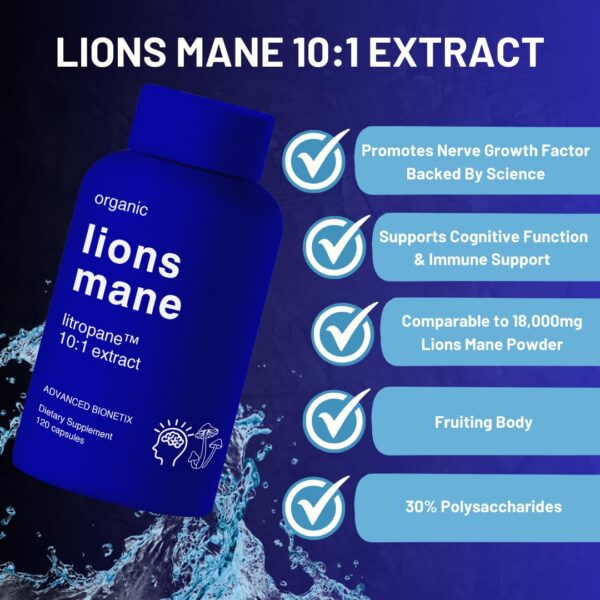 Capsulas Melena de León Advanced Bionetix alta pureza