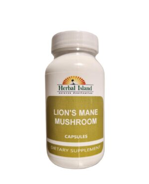 Cápsulas de melena de león en envase transparente