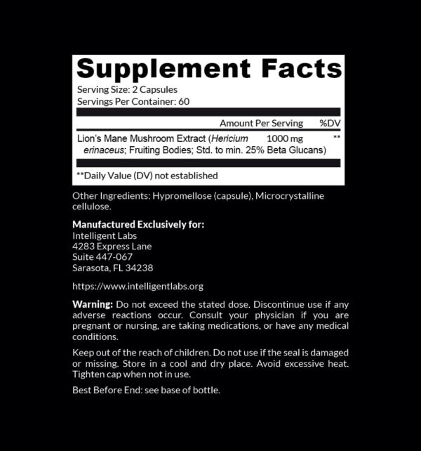 Cápsulas de Melena de León y magnesio para memoria