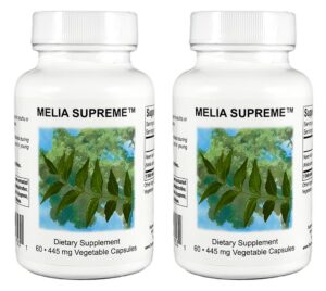 Cápsulas Melia Supreme hoja de neem pura 60 cápsulas
