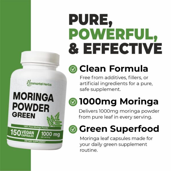 Version 1.0.0 Cápsulas moringa polvo puro para apoyo digestivo e inmune