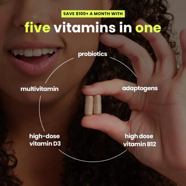 Cápsulas de multivitaminas Mela Daily Essentials para melanadas