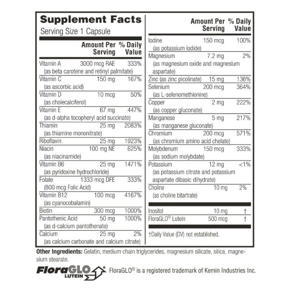 Cápsulas de multivitaminas Twinlab para salud diaria