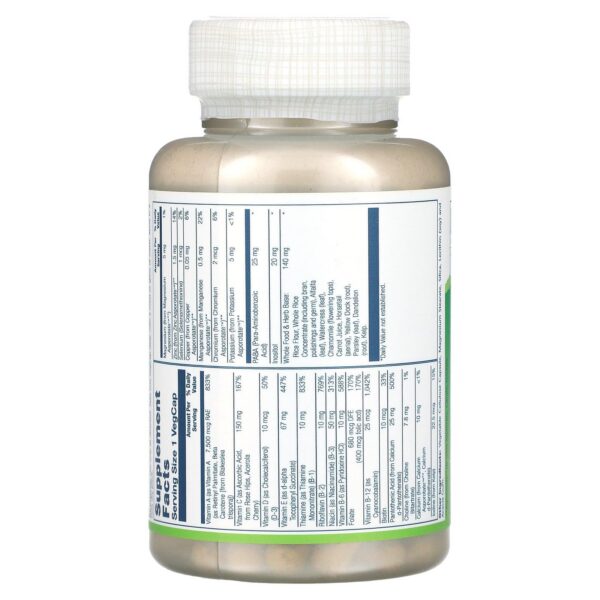 Cápsulas diarias multivitamínicas sin hierro Solaray