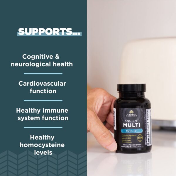 Version 1.0.0 Cápsulas multivitamínico Ancient Nutrition para hombres 40+