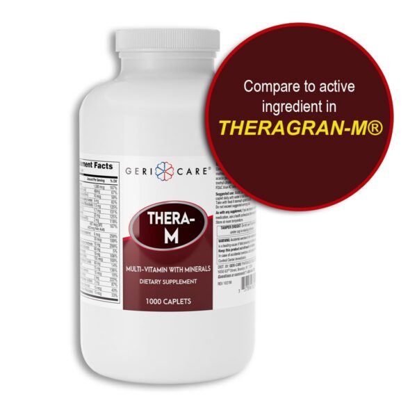 Version 1.0.0 Cápsulas de multivitamínico GeriCare Thera para salud general
