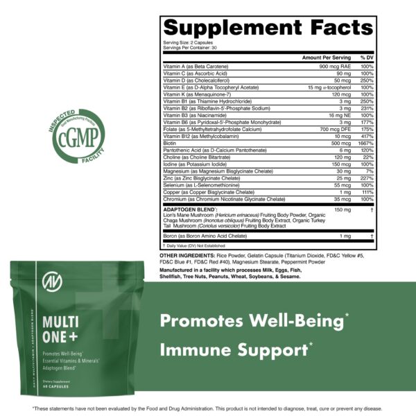 Cápsulas de multivitamínico MultiOne