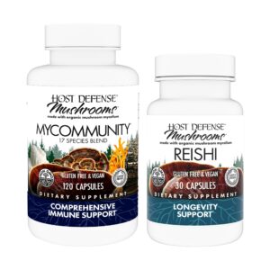 Cápsulas MyCommunity y Reishi Host Defense