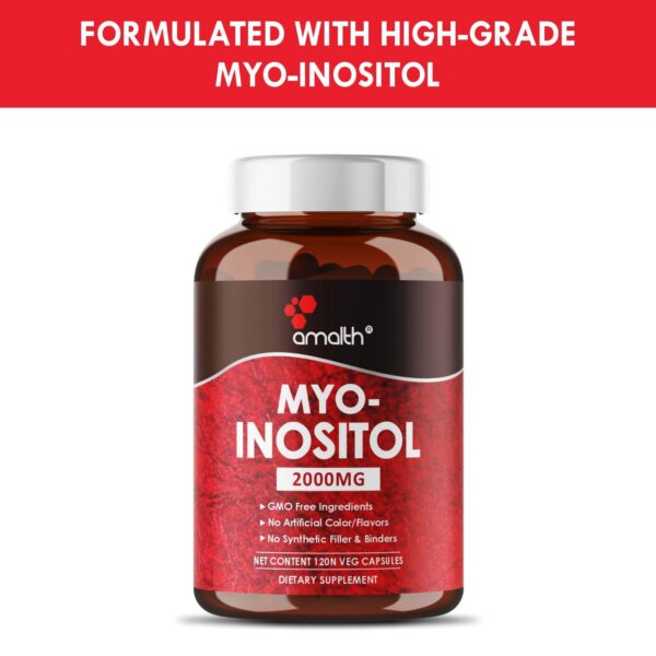 Cápsulas Myo-Inositol AMALTH para función ovárica saludable
