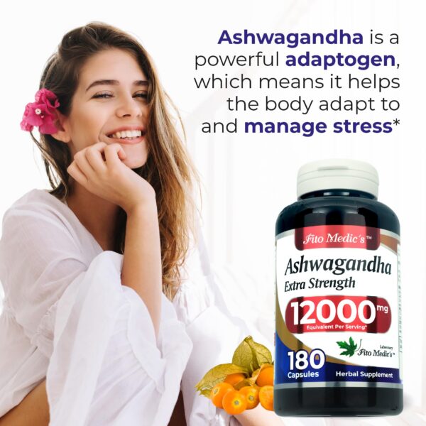Cápsulas naturales Ashwagandha FITO MEDIC'S