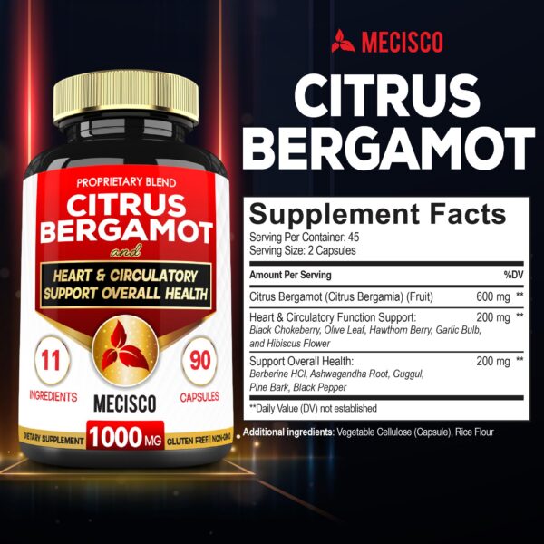 Version 1.0.0 Cápsulas naturales de Citrus Bergamot para energía y salud