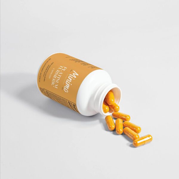 Cápsulas naturales de cúrcuma y extractos beneficiosos Minimo Nutrition