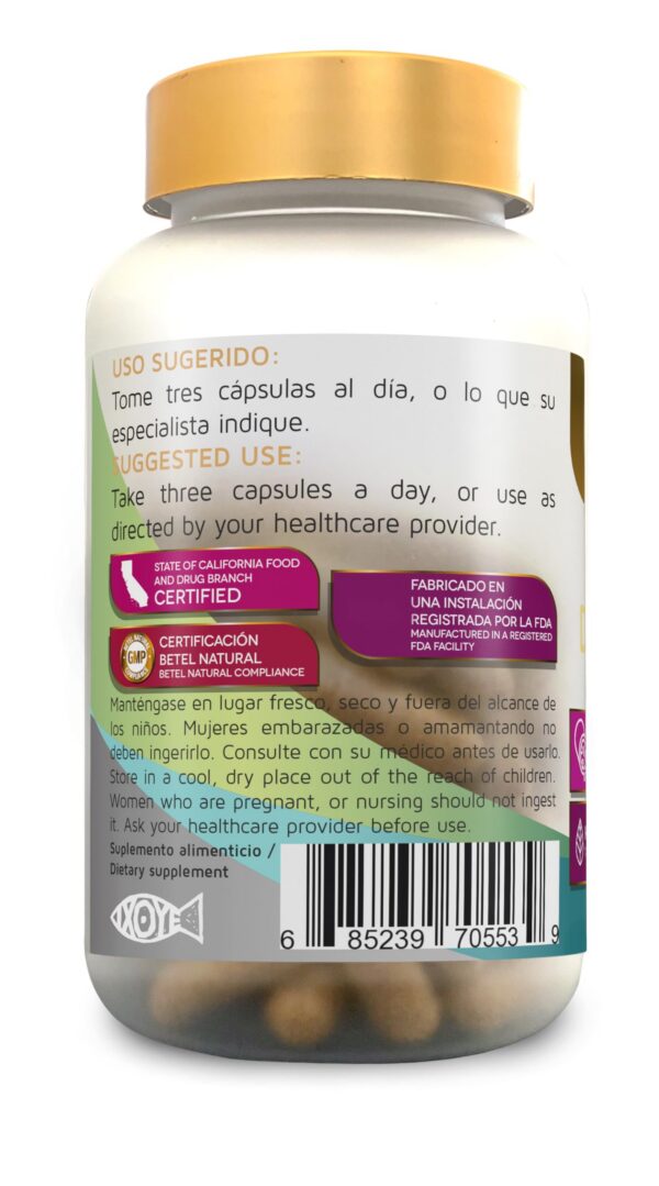 Cápsulas naturales Diabetel para soporte de salud