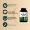 Cápsulas naturales ginkgo biloba 6000mg con ginseng