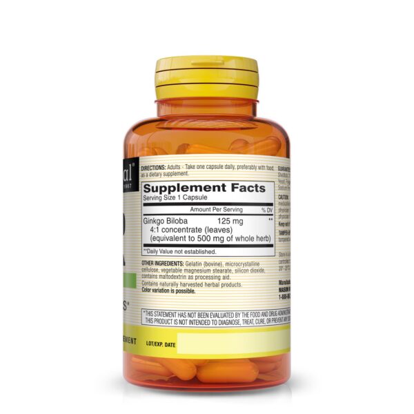 Cápsulas de gelatina de ginkgo biloba Mason Vitamins