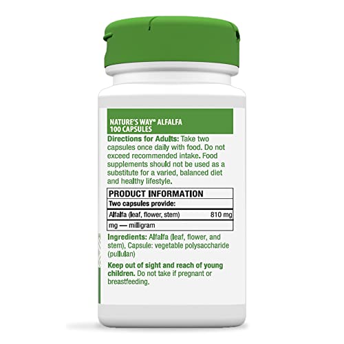 Cápsulas naturales de hojas de alfalfa Nature's Way