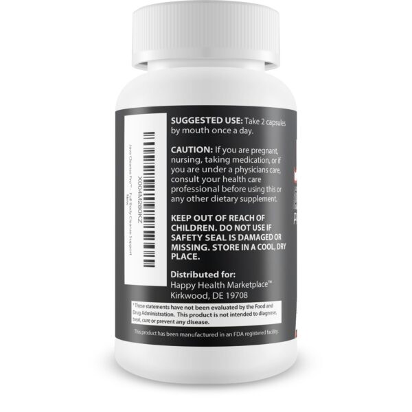 Cápsulas naturales de Java Cleanse Pro para limpieza intestinal diaria