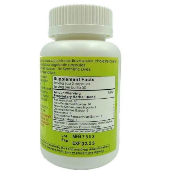 Cápsulas naturales Kong May para salud cardiovascular y bienestar