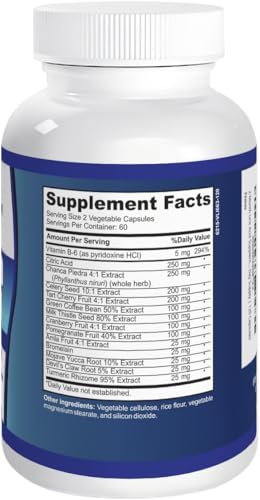 Cápsulas naturales para limpieza y reducción de ácido úrico URIC Acid Cleanse