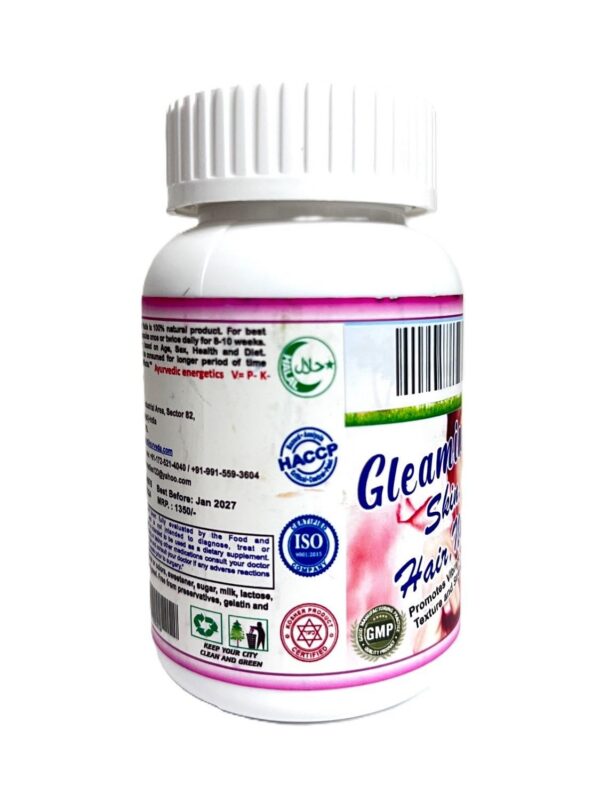 Cápsulas naturales piel cabello uñas fuertes 500mg