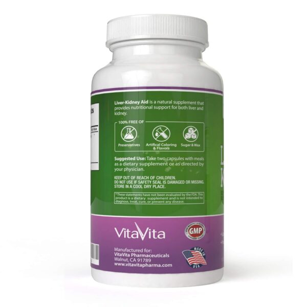 Cápsulas naturales para salud de hígado y riñón